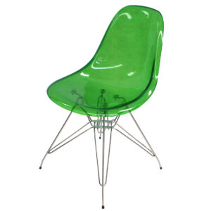 Cadeira Acrílica Eames (c/Aba) (Verde)