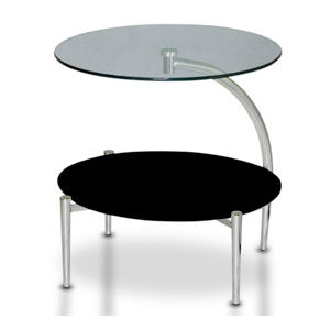 Mesa Canto Niky c/Vidro Cristal