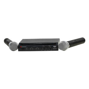 Microfones s/ Fio (Par) c/ Base