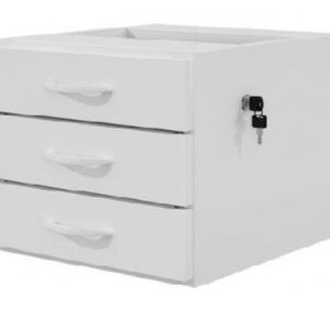 Gaveteiro Fixo 3 Gavetas S/ Puxador 18MM