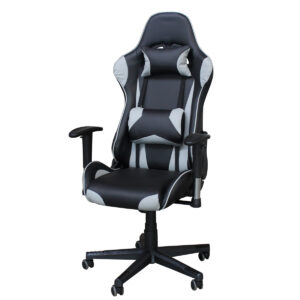 CADEIRA GAMER (PR/CINZA)