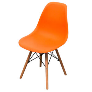 CADEIRA B-023 (EIFFEL) (LARANJA) C/ PE DE MADEIRA