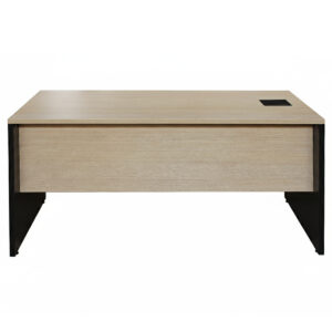 MESA DE TRAB. RET. PE PAINEL C/CX. TOM.(CARVALHO PRATA)