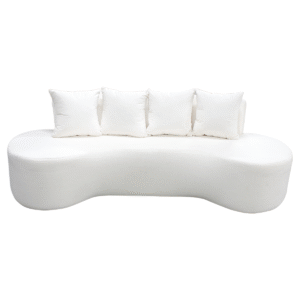 SOFA 3 LUGARES ORGANICO IBIZA C/ 4 ALMOFADAS (CREME)